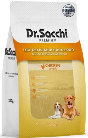 Dr. Sacchi Premium Düşük Tahıllı Tavuklu Yetişkin Köpek Maması 12 KG | SRC: Barcode: 8690286594687